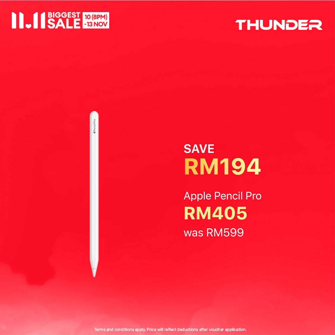 Thunder-Lazada-11.11-Biggest-Sale-8 10–13 November 2025: Thunder Lazada 11.11 Biggest Sale – Enjoy Massive Apple Discounts Up to RM1,624