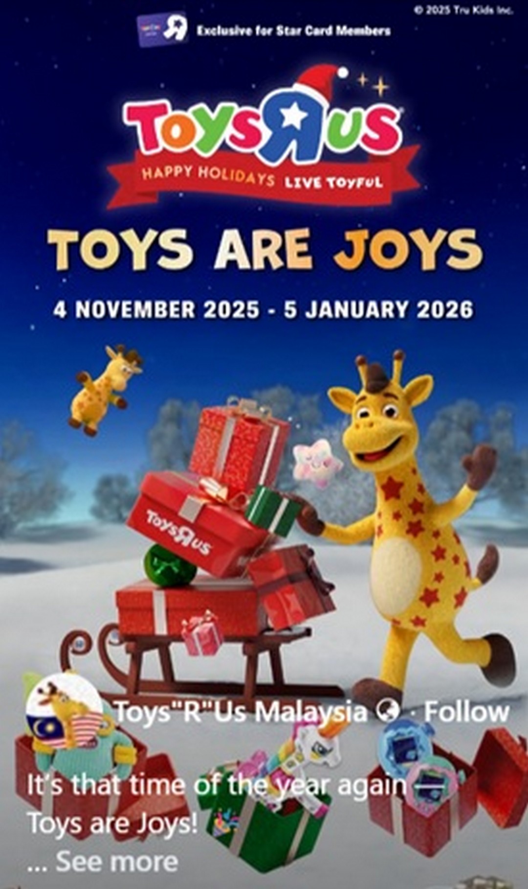 Toys-R-Us-Malaysia-Toys-Are-Joys-Holiday-Promotion 4 November 2025-5 January 2026: Toys“R”Us Malaysia: Toys Are Joys Holiday Promotion: Up to 50% Off on Selected Toys, Exciting New Arrivals & Gifts