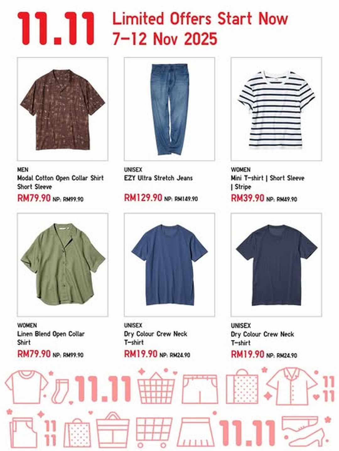 UNIQLO-Malaysia-11.11-Limited-Offers-Sale-2 7-12 November 2025: UNIQLO Malaysia: 11.11 Limited Offers Sale