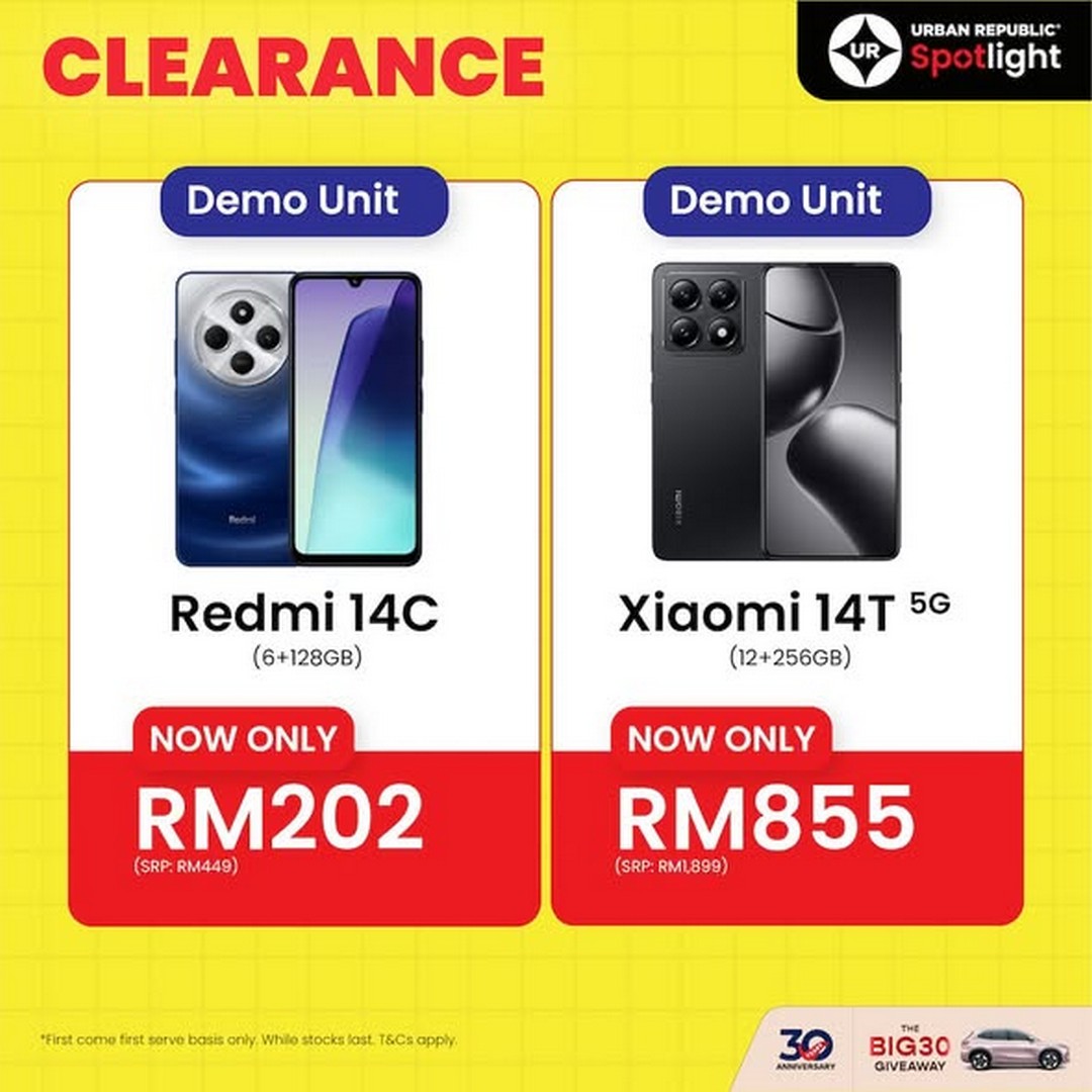 Urban-Republic-Xiaomi-Clearance-Sale-2 28-30 November 2025: Urban Republic Xiaomi Clearance Sale: Up to 60% OFF Demo & Sealed Devices