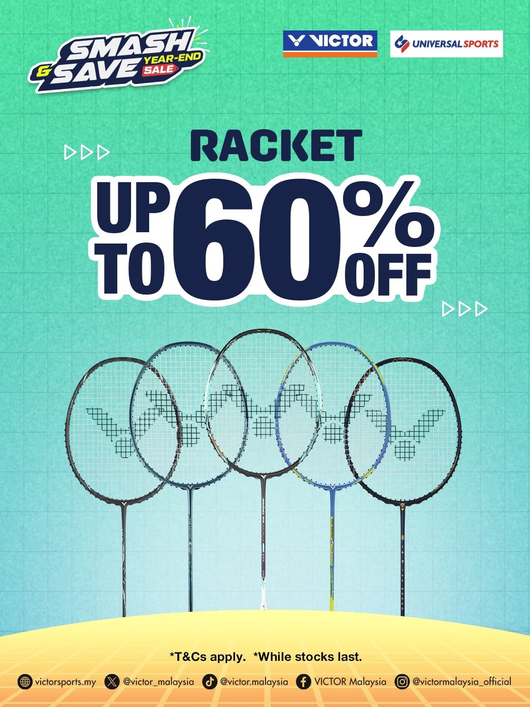 VICTOR-Malaysia-Smash-Save-Year-End-Sale-4 28 November-7 December 2025: VICTOR Malaysia: Smash & Save Year-End Sale: Incredible Discounts on Apparel & Rackets