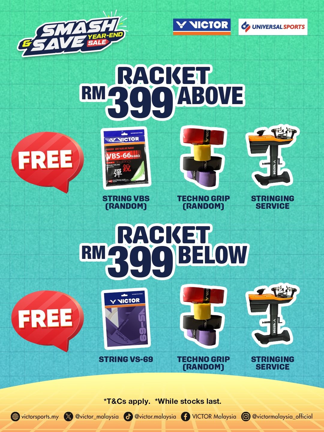 VICTOR-Malaysia-Smash-Save-Year-End-Sale-5 28 November-7 December 2025: VICTOR Malaysia: Smash & Save Year-End Sale: Incredible Discounts on Apparel & Rackets