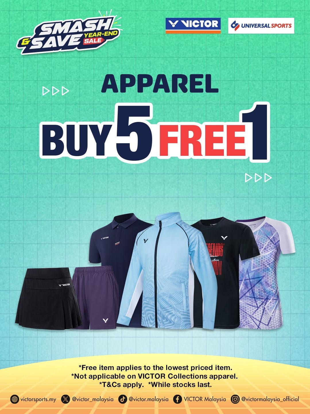 VICTOR-Malaysia-Smash-Save-Year-End-Sale-6 28 November-7 December 2025: VICTOR Malaysia: Smash & Save Year-End Sale: Incredible Discounts on Apparel & Rackets