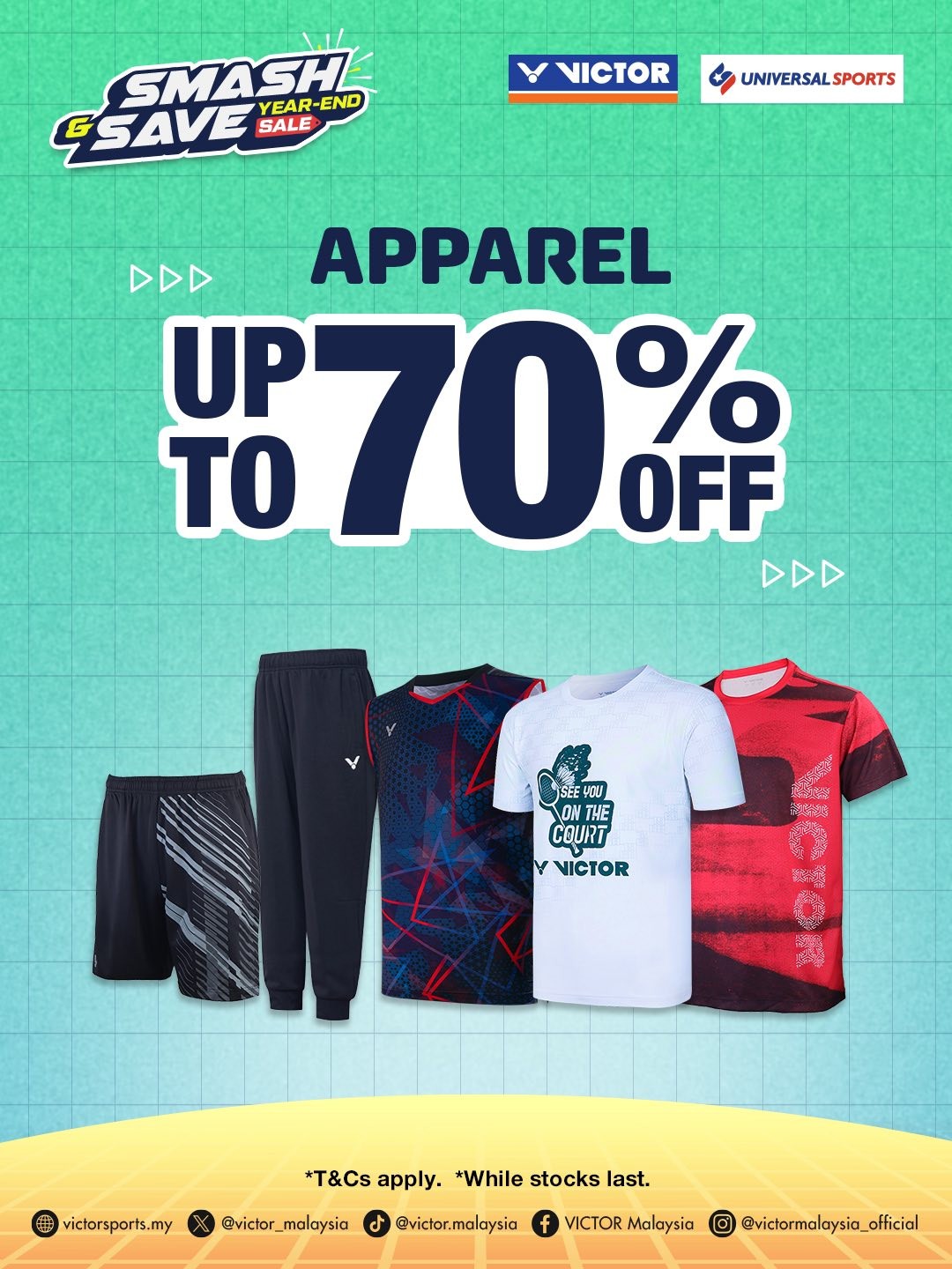 VICTOR-Malaysia-Smash-Save-Year-End-Sale-7 28 November-7 December 2025: VICTOR Malaysia: Smash & Save Year-End Sale: Incredible Discounts on Apparel & Rackets