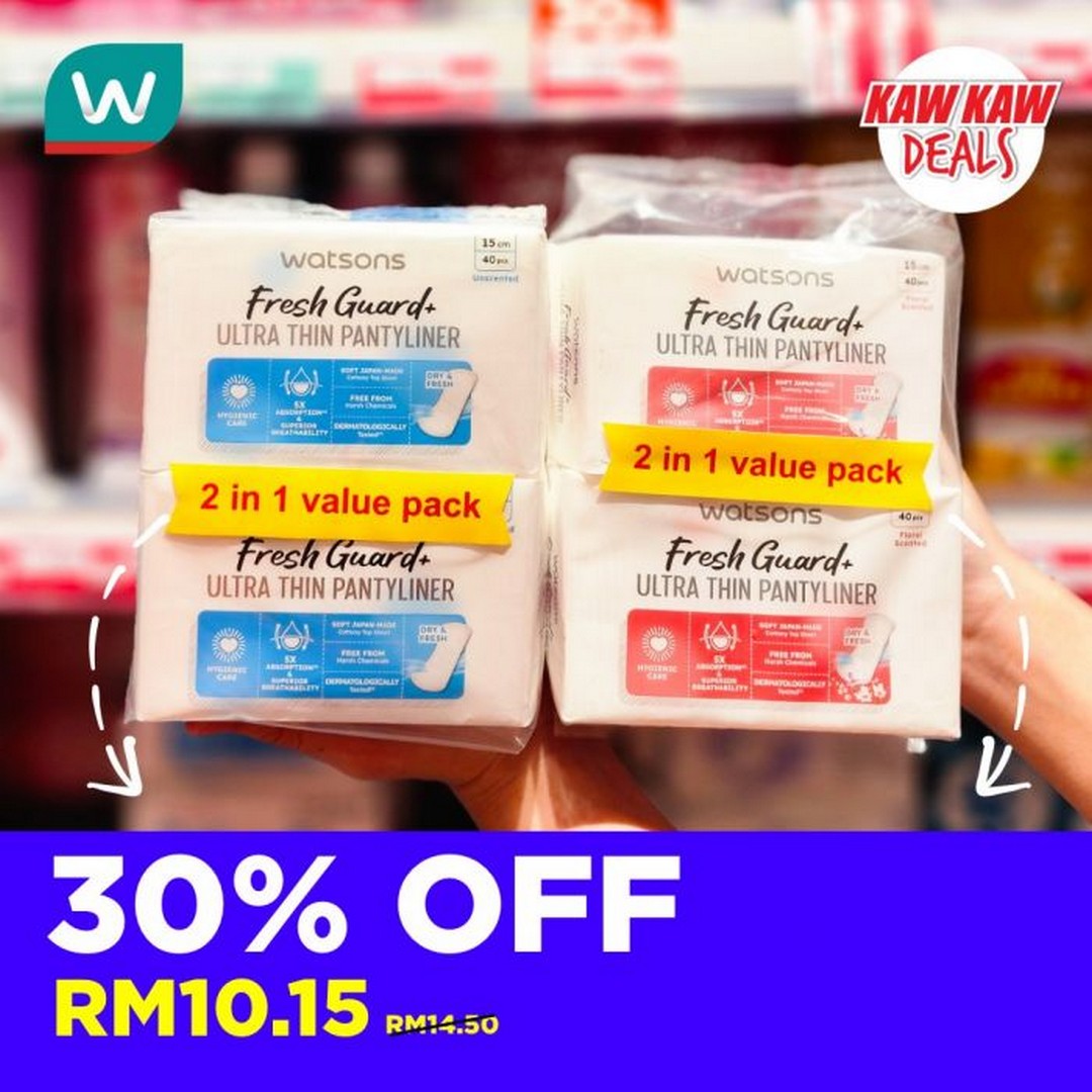Watsons-Malaysia-Kaw-Kaw-Deals-on-Personal-Care-Sanitary-Protection-8 6–10 November 2025: Watsons Malaysia: Kaw Kaw Deals on Personal Care & Sanitary Protection Promotion