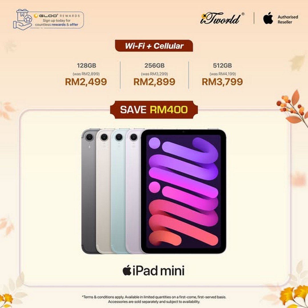 iTworld-Malaysia-RM400-Off-iPad-Mini-A17-Pro-Promotion-1 Now till 15 November 2025: iTworld Malaysia: RM400 Off iPad Mini A17 Pro Promotion – Boost Productivity & Creativity