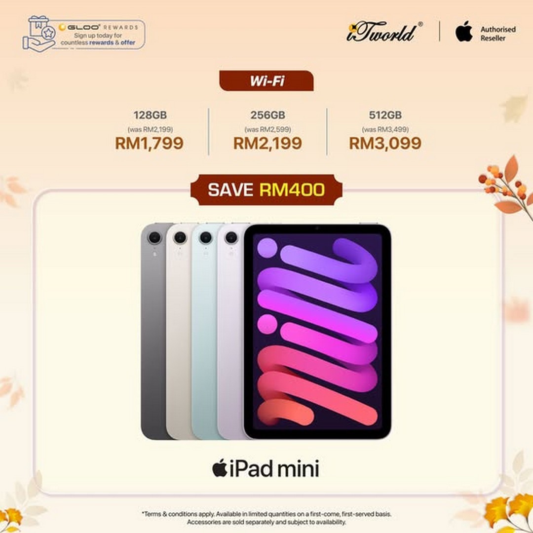 iTworld-Malaysia-RM400-Off-iPad-Mini-A17-Pro-Promotion Now till 15 November 2025: iTworld Malaysia: RM400 Off iPad Mini A17 Pro Promotion – Boost Productivity & Creativity
