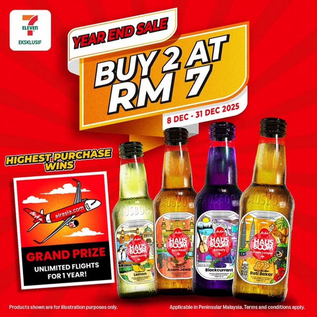 7-Eleven-Malaysia-Hausboom-Buy-2-for-RM7-Promotion 8–31 December 2025: 7-Eleven Malaysia, Hausboom Buy 2 for RM7 Promotion with AirAsia Giveaway, Limited-Time Year-End Deal