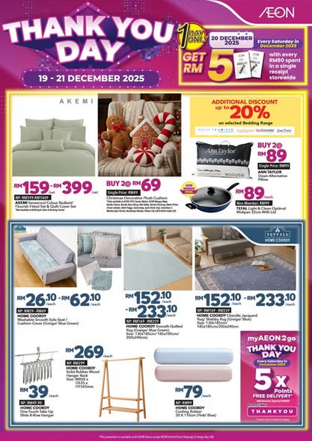 AEON-Malaysia-THANK-YOU-DAY-–-Special-Deals-1 19–21 December 2025: AEON Malaysia: THANK YOU DAY – Special Deals and RM5 e-Voucher Promotion