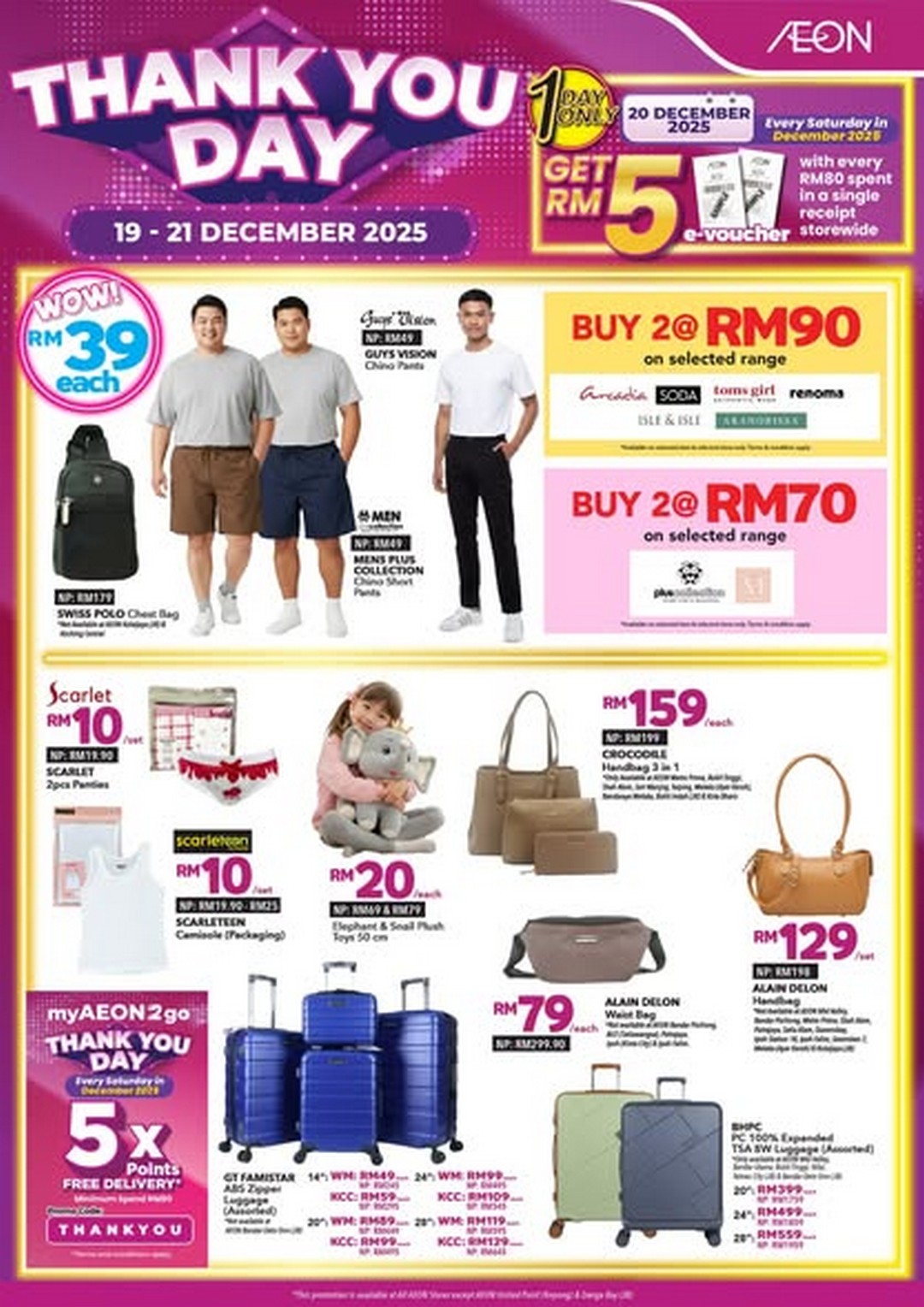 AEON-Malaysia-THANK-YOU-DAY-–-Special-Deals 19–21 December 2025: AEON Malaysia: THANK YOU DAY – Special Deals and RM5 e-Voucher Promotion
