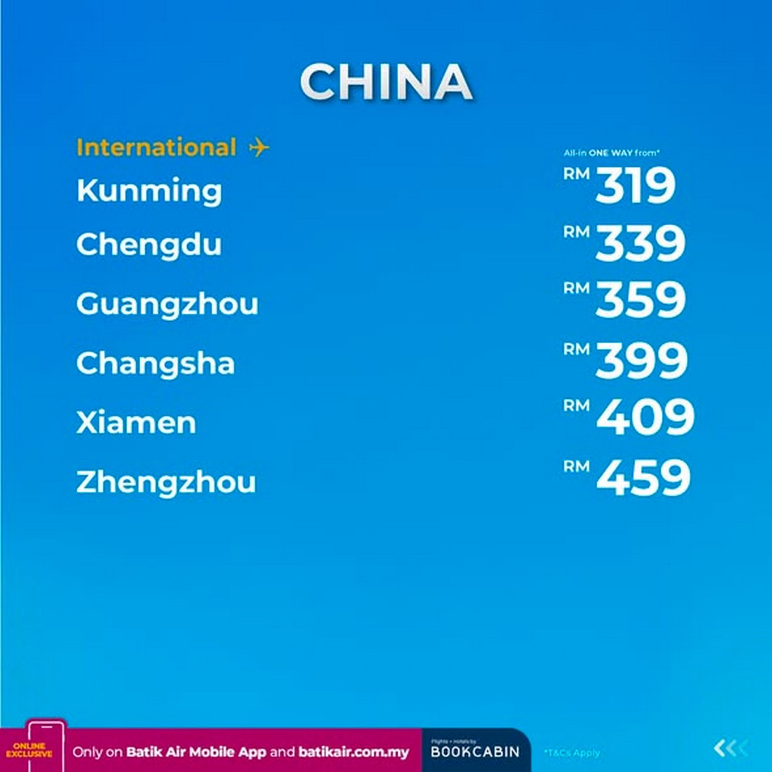 Batik-Air-Malaysia-Year-End-Sale-Domestic-Flights-from-RM69-International-2 9-31 December 2025: Batik Air Malaysia: Year End Sale: Domestic Flights from RM69 & International from RM119