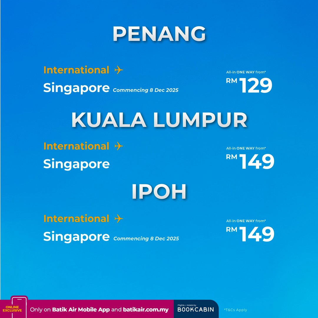 Batik-Air-Malaysia-Year-End-Sale-Domestic-Flights-from-RM69-International-9 9-31 December 2025: Batik Air Malaysia: Year End Sale: Domestic Flights from RM69 & International from RM119