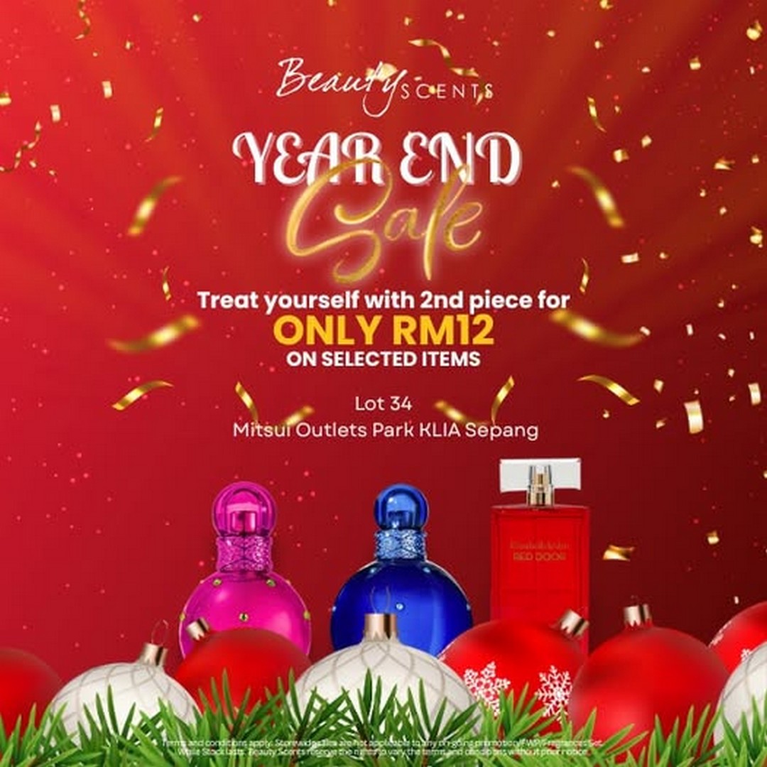 Beauty-Scents-Malaysia-Year-End-Sale 1-31 December 2025: Beauty Scents Malaysia: Year-End Sale – 2nd Piece for Only RM12