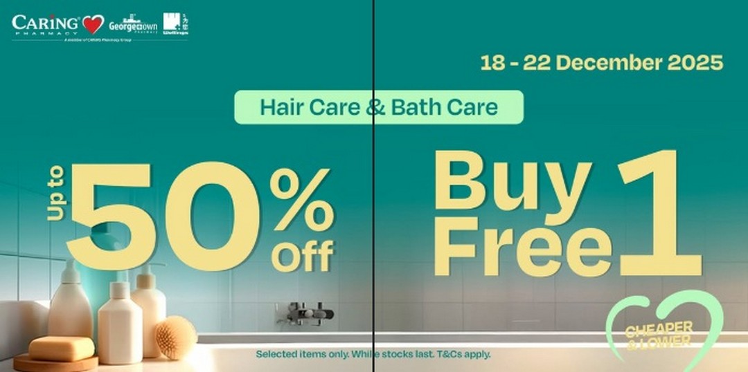 CARiNG-Pharmacy-Bubbly-Beauty-Hair-Bath-Care-Promotion 18-22 December 2025: CARiNG Pharmacy: Bubbly Beauty Hair & Bath Care Promotion – Up to 50% OFF