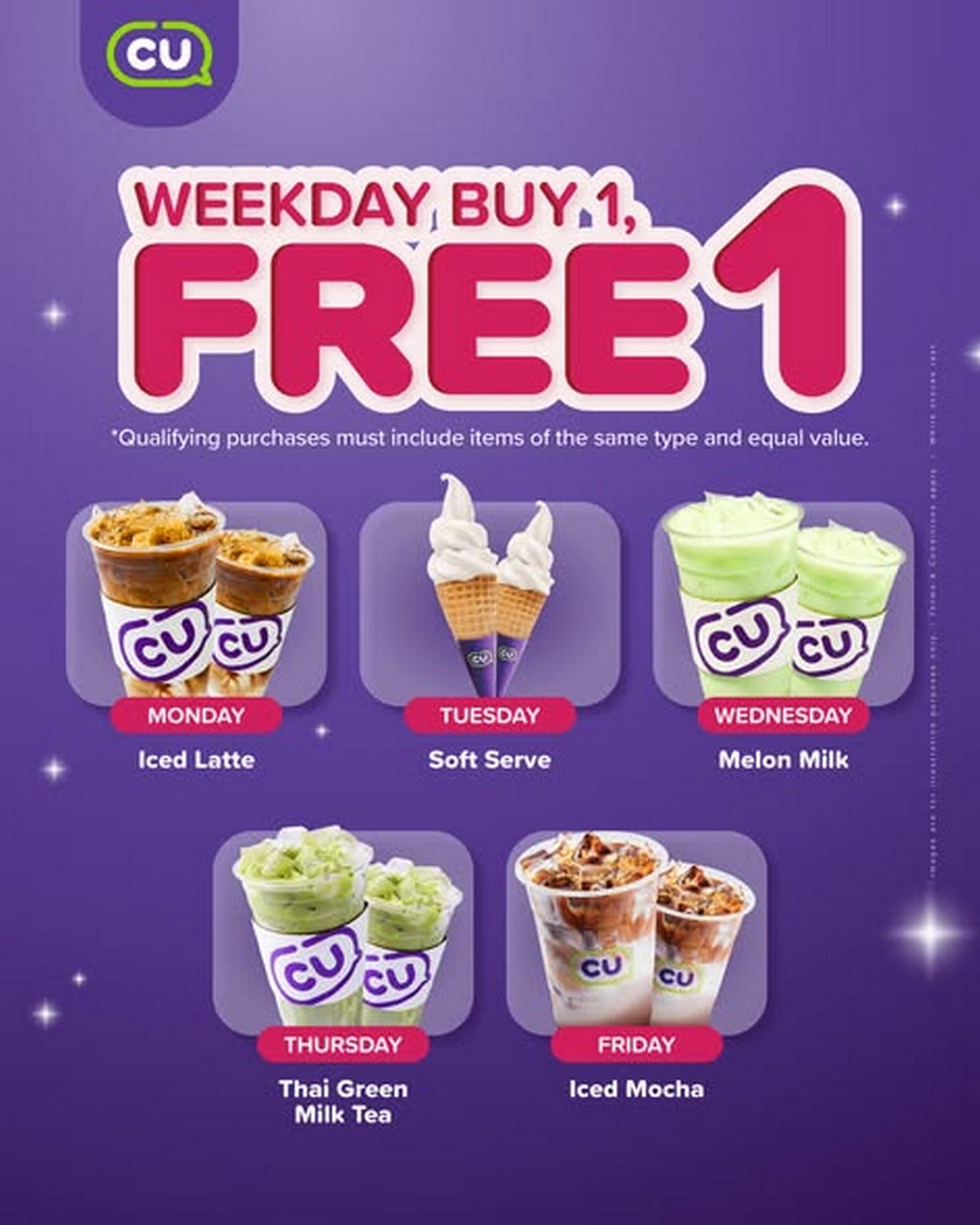 CU-Malaysia-Weekday-Buy-One-Get-One-Deal-Promotion 1 December 2025 onwards: CU Malaysia: Weekday Buy-One-Get-One Deal Promotion, Exclusive Limited-Time Convenience Store Offer Across Malaysia