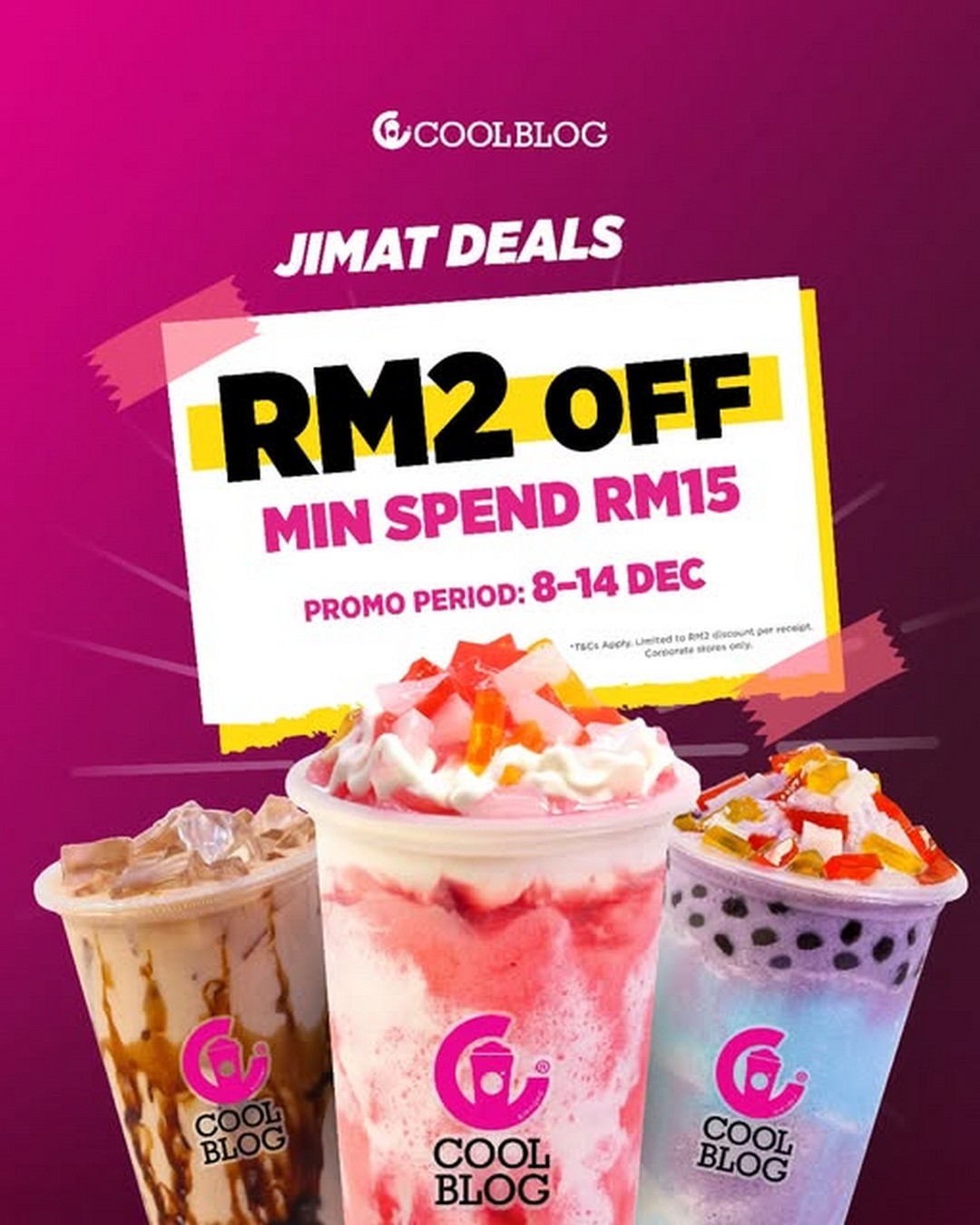 Coolblog-Malaysia-RM2-OFF-Promotion 8-14 December 2025: Coolblog Malaysia: RM2 OFF Promotion on Orders RM15 & Above