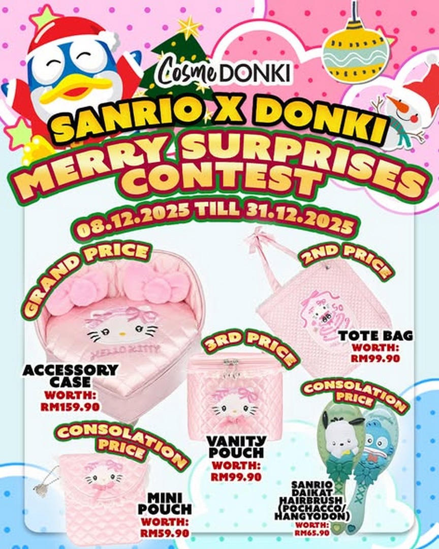 DON-DON-DONKI-Malaysia-Sanrio-x-DONKI-Merry-Surprises-Contest 1-31 December 2025: DON DON DONKI Malaysia: Sanrio x DONKI Merry Surprises Contest: Giveaway Event