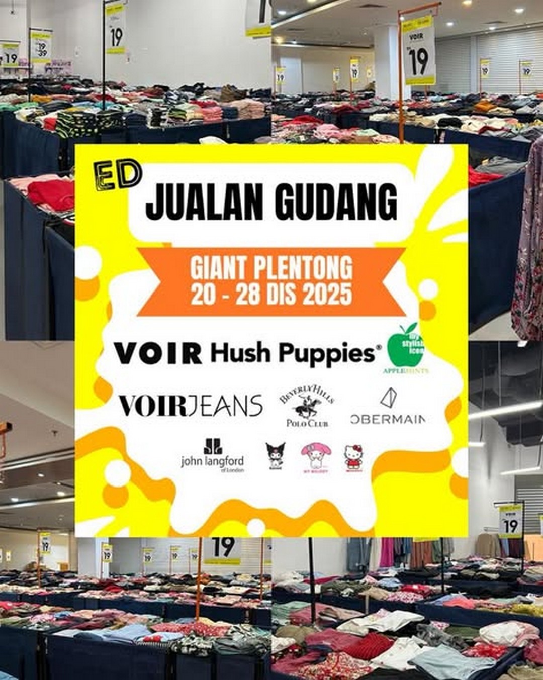 ED-Labels-Johor-Warehouse-Sale 20-28 December 2025: ED Labels Johor Warehouse Sale: Giant Plentong Mega Discount