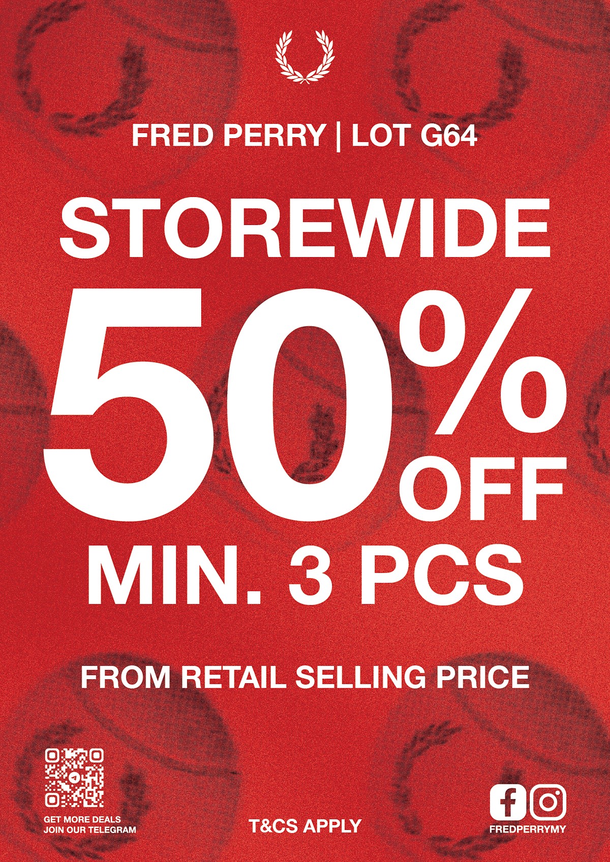 FPXMAS-SALE 19–28 December 2025: Fred Perry Mitsui Outlet Park – Christmas Storewide Sale & 50% OFF Promotion