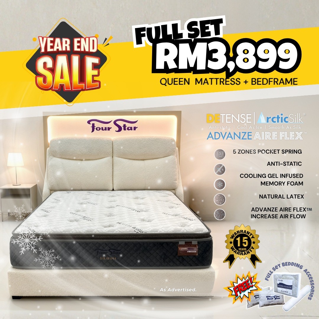 Four-Star-Malaysia-Year-End-Sale-7 1-7 December 2025: Four Star Malaysia: Year-End Sale with Buy 1 Free 1 Mattress & Exclusive Deals