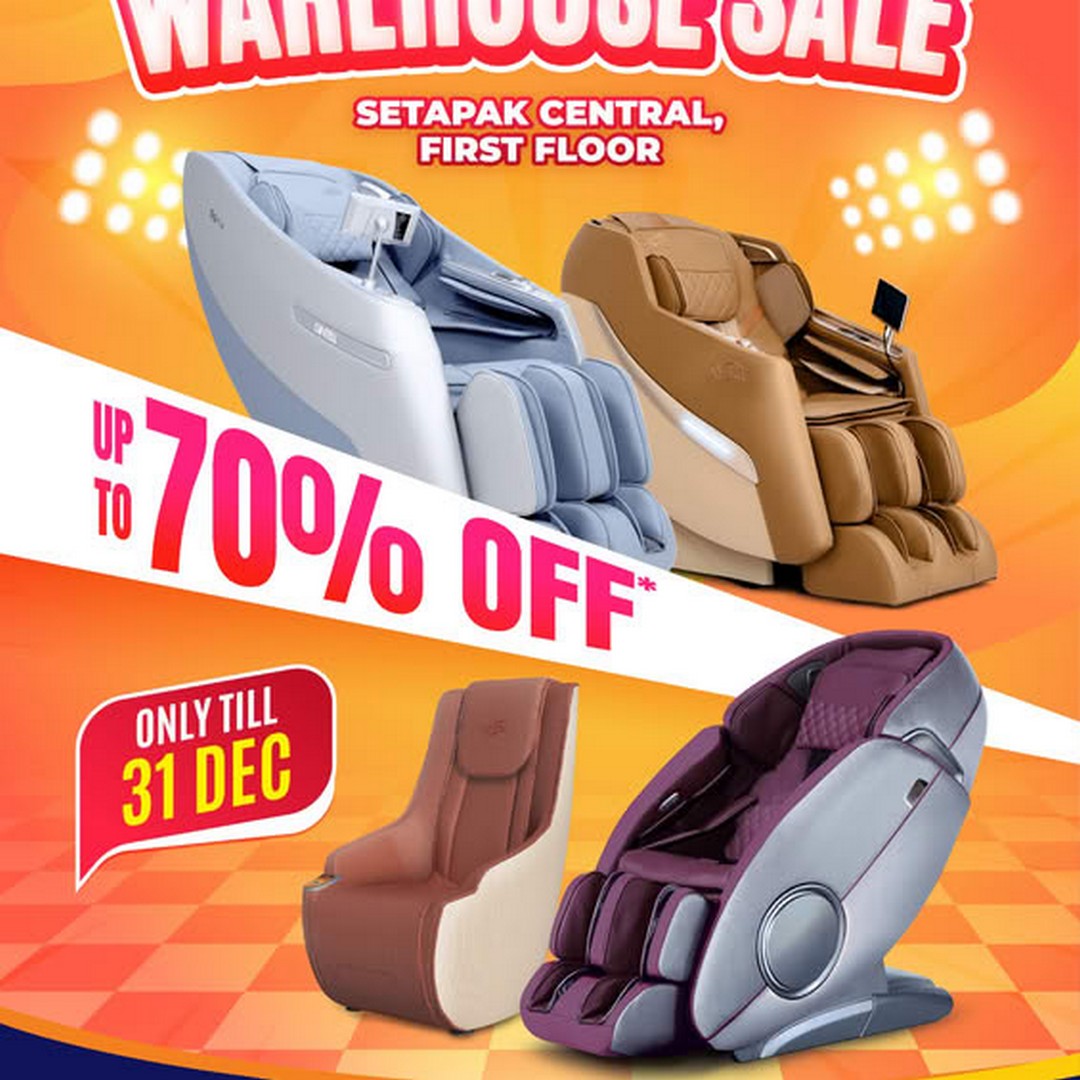 GINTELL-Warehouse-Sale-Up-to-70-Off-Massage-Chairs 29-31 December 2025: GINTELL Warehouse Sale: Up to 70% Off Massage Chairs, Promotion with Free Gifts, Shipping & Installation