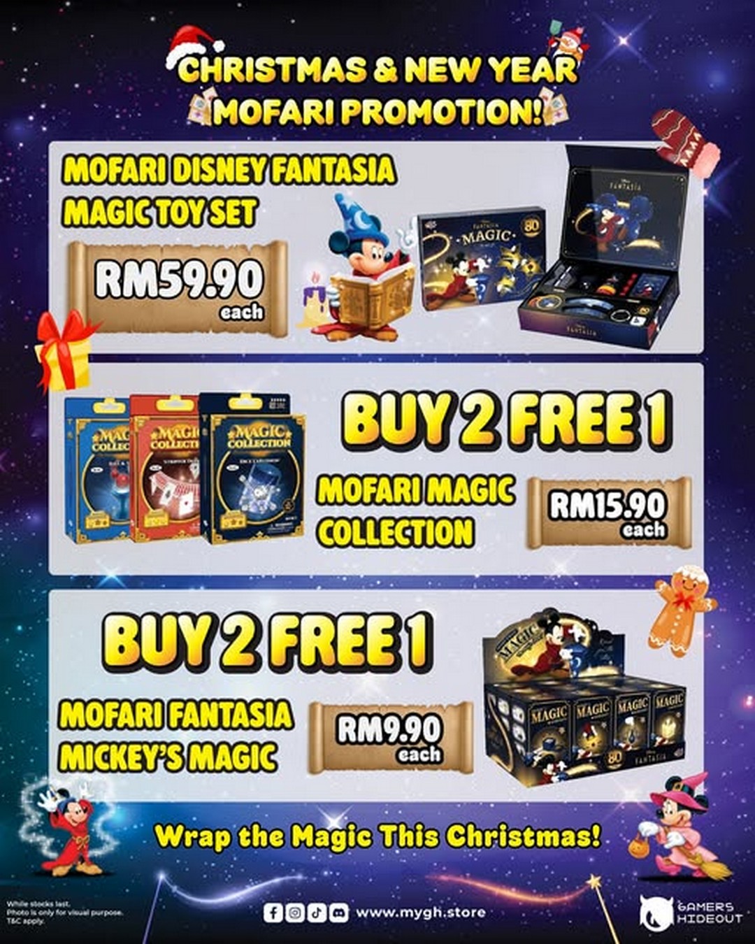 Gamers-Hideout-Malaysia-Christmas-New-Year-Mofari-Fantasia 18 December 2025 onwards: Gamers Hideout Malaysia: Christmas & New Year Mofari Fantasia Magic Sets Buy 2 Free 1 Promotion