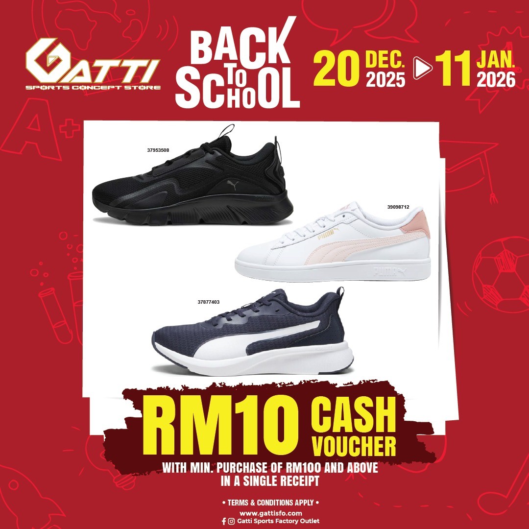 Gatti-Sports-Factory-Outlet-Back-to-School-Promotion-13 20 December 2025-11 January 2026: Gatti Sports Factory Outlet: Back to School Promotion with Big Rebates