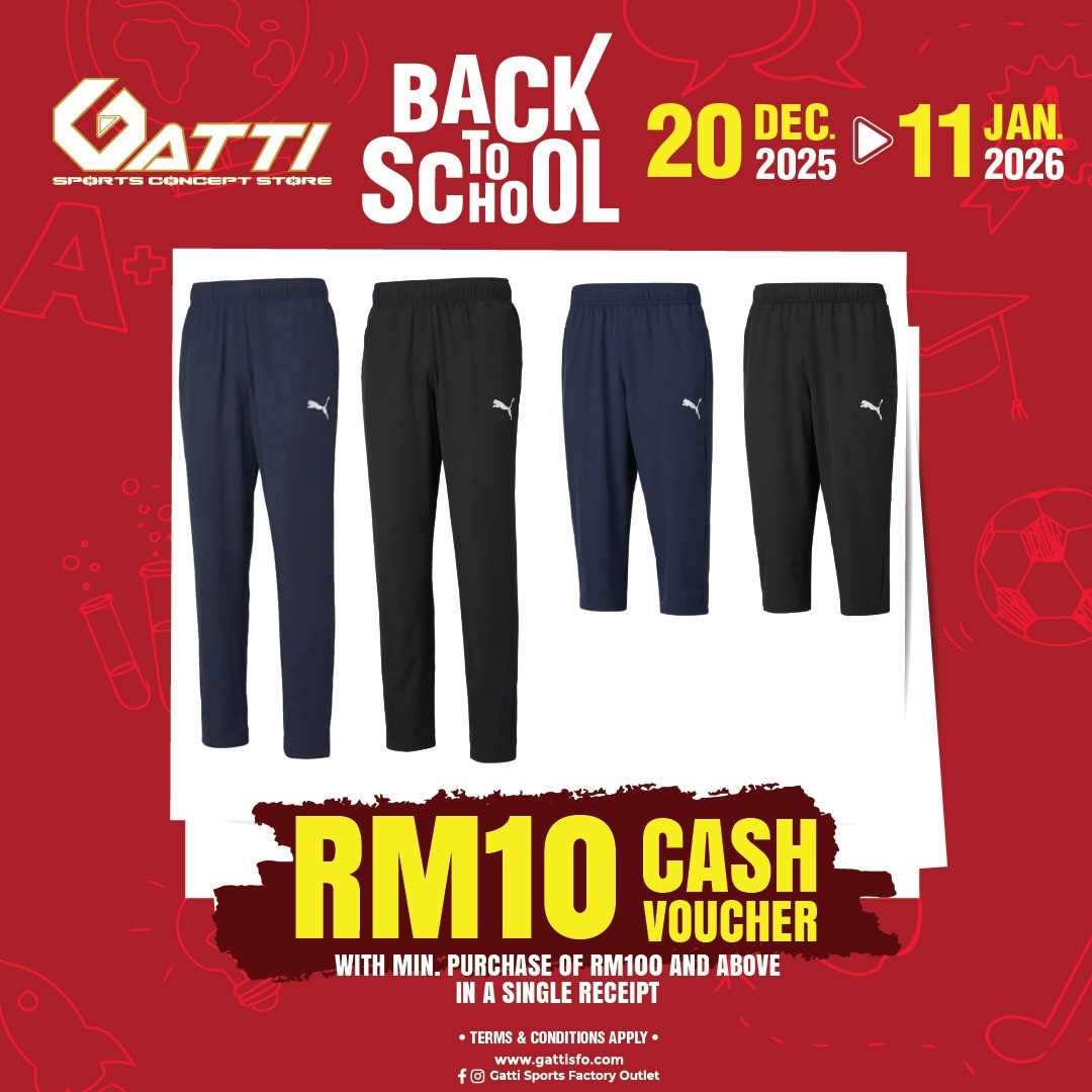 Gatti-Sports-Factory-Outlet-Back-to-School-Promotion-15 20 December 2025-11 January 2026: Gatti Sports Factory Outlet: Back to School Promotion with Big Rebates