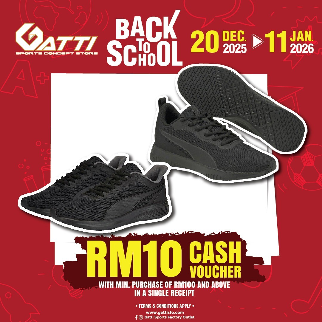 Gatti-Sports-Factory-Outlet-Back-to-School-Promotion-4 20 December 2025-11 January 2026: Gatti Sports Factory Outlet: Back to School Promotion with Big Rebates