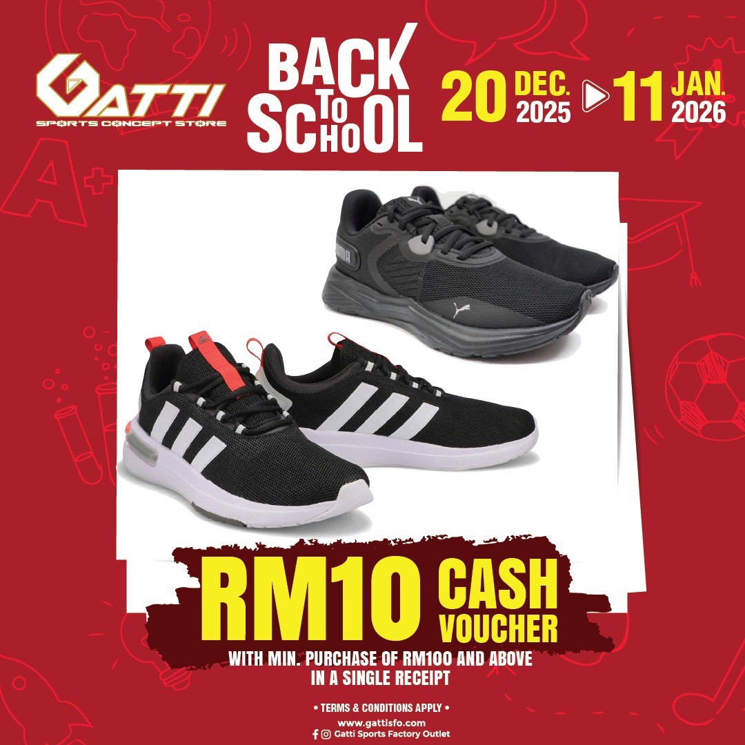 Gatti-Sports-Factory-Outlet-Back-to-School-Promotion-6 20 December 2025-11 January 2026: Gatti Sports Factory Outlet: Back to School Promotion with Big Rebates
