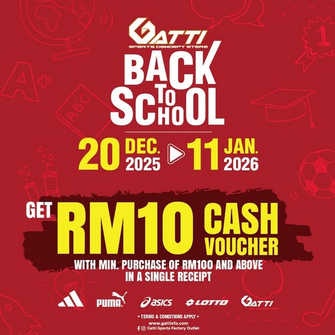 Gatti-Sports-Factory-Outlet-Back-to-School-Promotion 20 December 2025-11 January 2026: Gatti Sports Factory Outlet: Back to School Promotion with Big Rebates