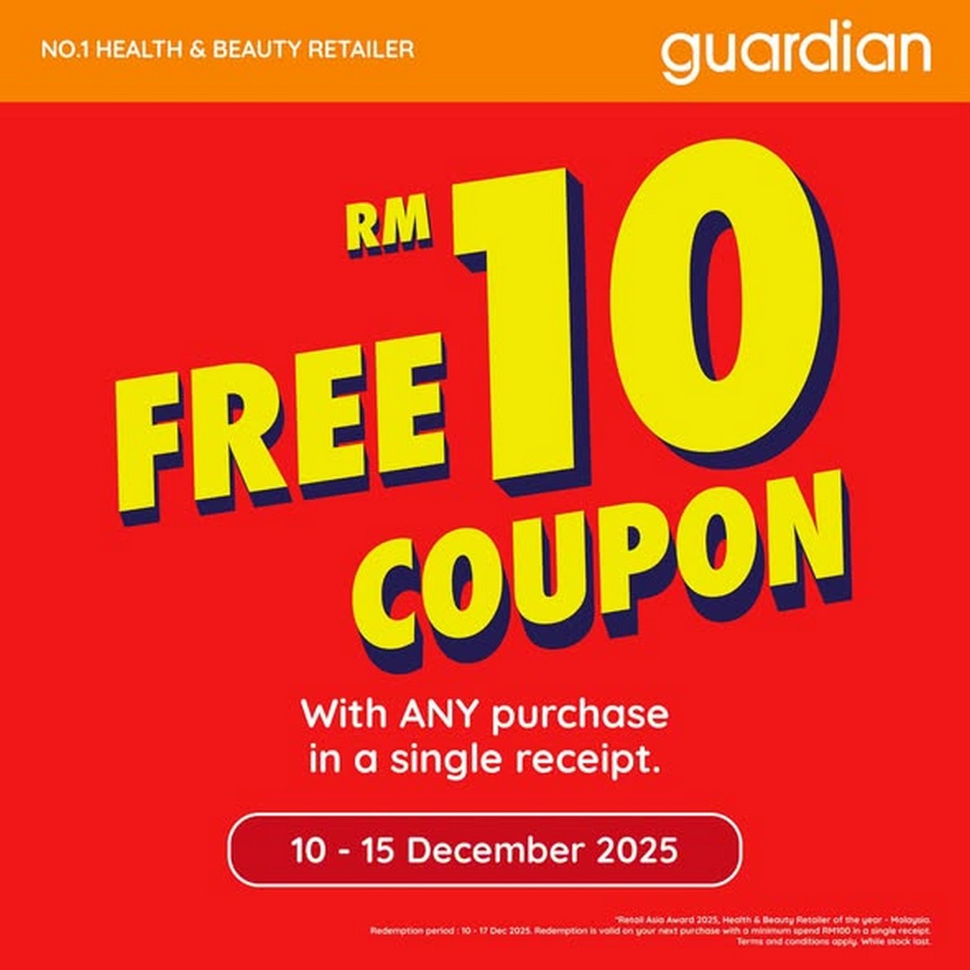 Guardian-Malaysia-Personal-Care-Promotion-1 11–15 December 2025: Guardian Malaysia Personal Care Promotion – 70% OFF 2nd Item + FREE RM10 Coupon | Year-End Savings Sale