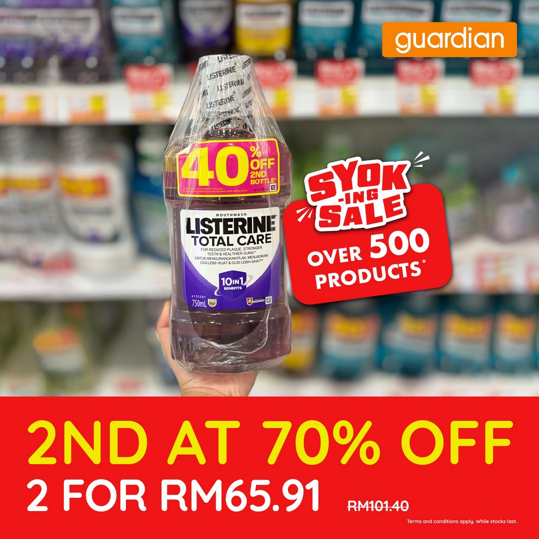 Guardian-Malaysia-Personal-Care-Promotion-8 11–15 December 2025: Guardian Malaysia Personal Care Promotion – 70% OFF 2nd Item + FREE RM10 Coupon | Year-End Savings Sale