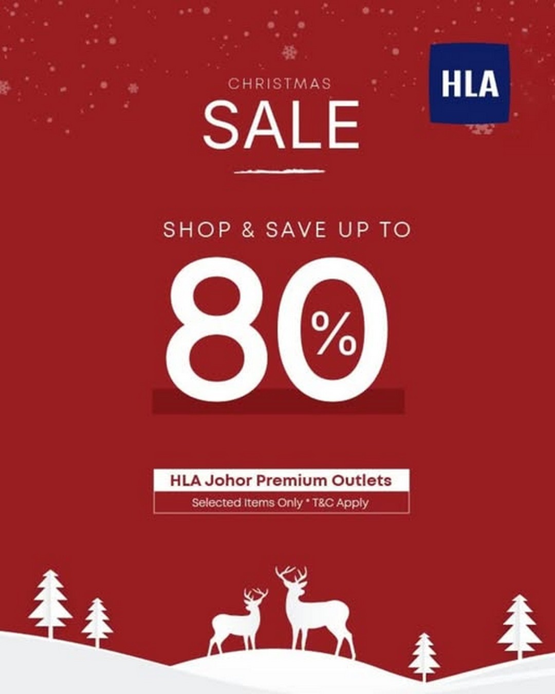 HLA-Outlet-Store-Special-Sale 1-31 December 2025: HLA Outlet Store: Special Sale with Up to 80% Off Selected Items