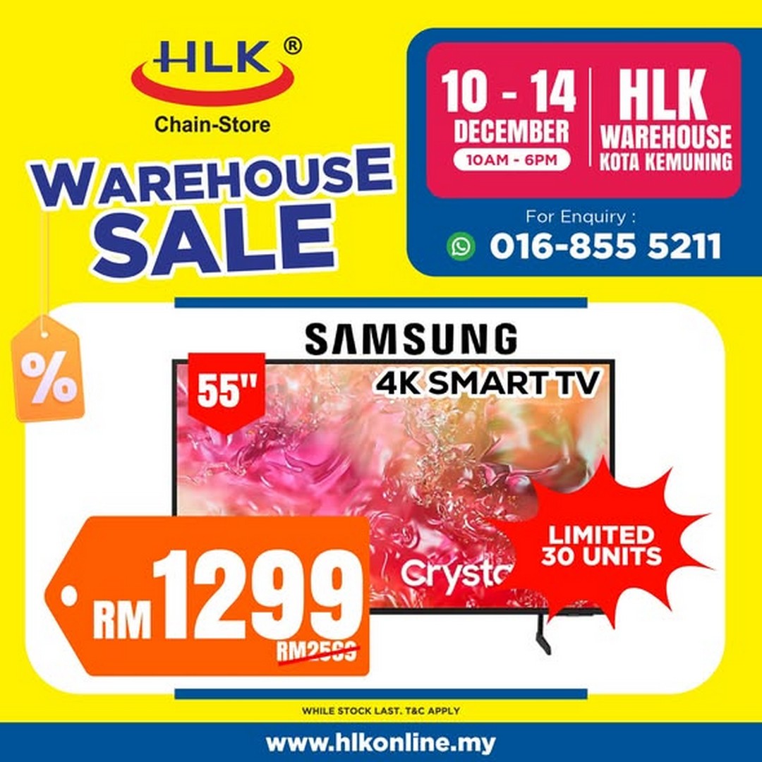HLK-Malaysia-Biggest-Warehouse-Sale-3 10-14 December 2025: HLK Malaysia: Biggest Warehouse Sale of the Year: 5-Day Clearance Sale