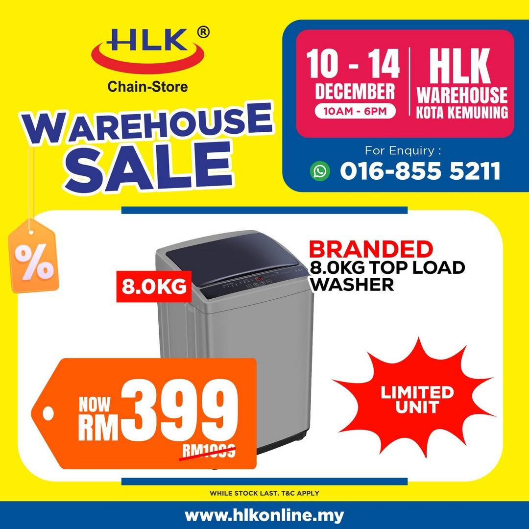 HLK-Malaysia-Biggest-Warehouse-Sale-6 10-14 December 2025: HLK Malaysia: Biggest Warehouse Sale of the Year: 5-Day Clearance Sale