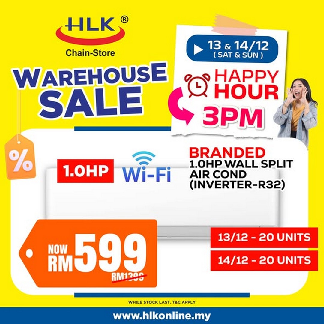 HLK-Malaysia-Warehouse-Sale-3 13-14 December 2025: HLK Malaysia: Warehouse Sale – Special 12.12 Weekend Deals