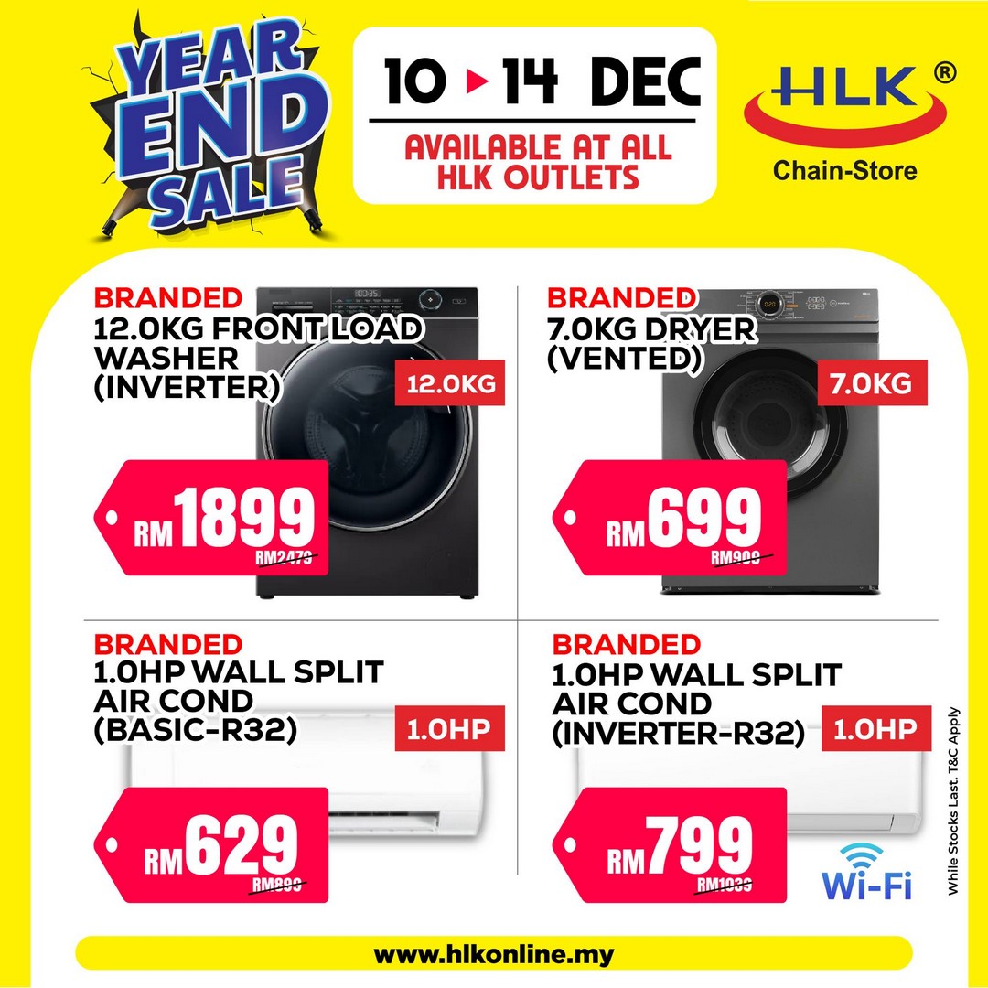 HLK-Sdn-Bhd-Year-End-Sale-Extravaganza-4 10-14 December 2025: HLK Sdn Bhd: Year-End Sale Extravaganza: Home Appliances and Electronics Promotion