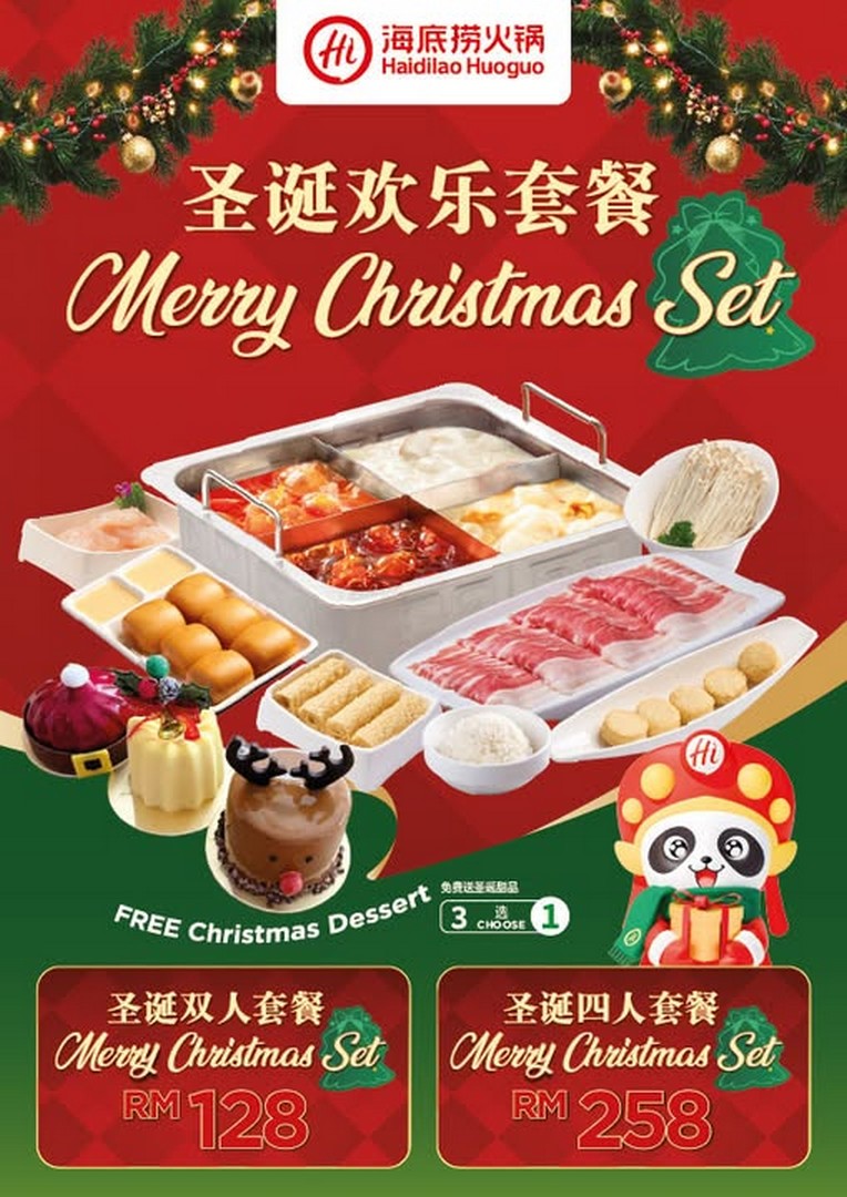Haidilao-Malaysia-Christmas-Festive-Set 9 December 2025 onwards: Haidilao Malaysia Christmas Festive Set: Seasonal Dining Promotion, Hotpot Festive Celebration for 2 or 4 Pax at All Outlets
