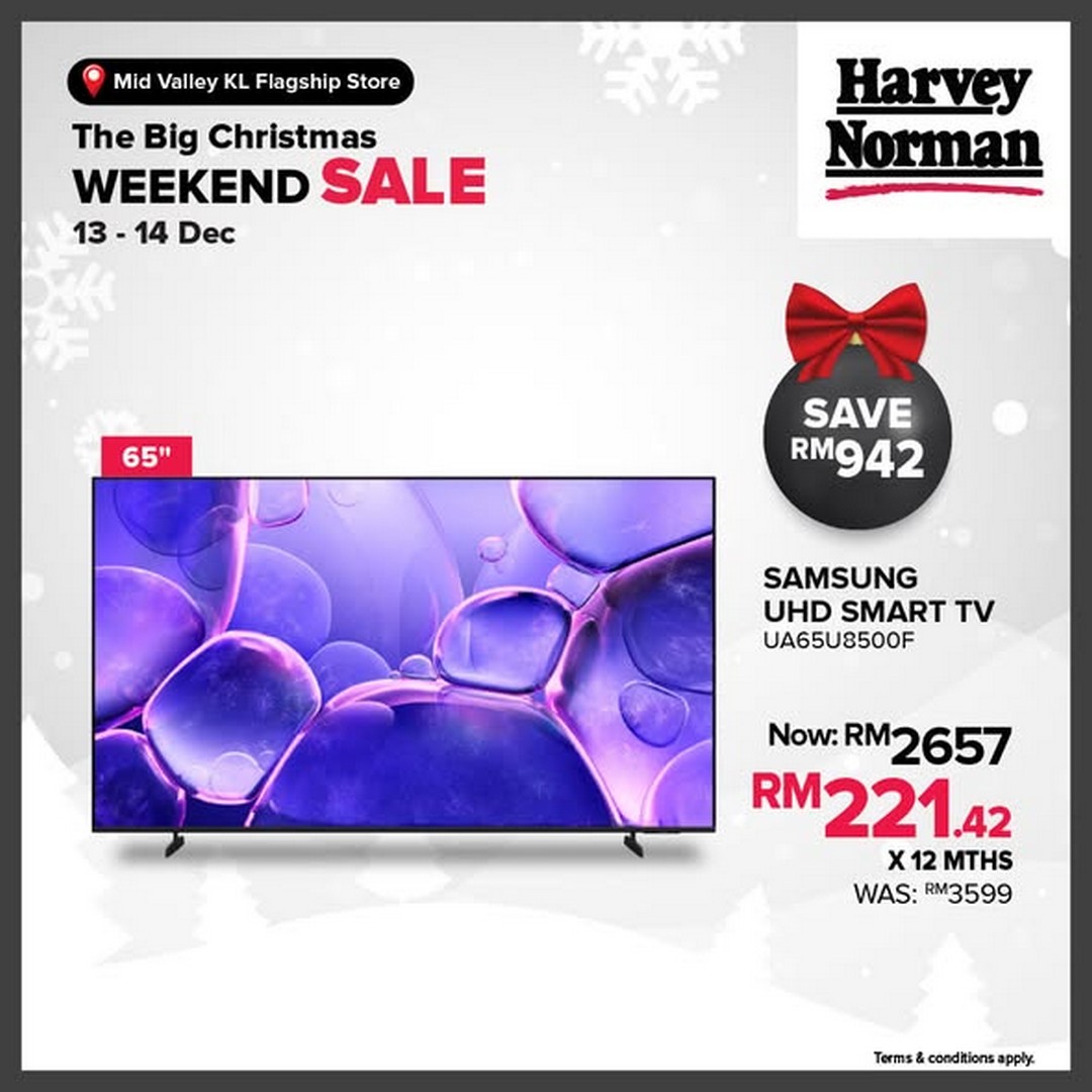 Harvey-Norman-Malaysia-Big-Christmas-Weekend-Sale-2 13–14 December 2025: Harvey Norman Malaysia Big Christmas Weekend Sale: Enjoy Up to 70% Off In-Store and Online at Mid Valley KL