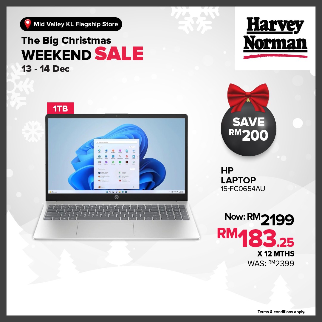 Harvey-Norman-Malaysia-Big-Christmas-Weekend-Sale-5 13–14 December 2025: Harvey Norman Malaysia Big Christmas Weekend Sale: Enjoy Up to 70% Off In-Store and Online at Mid Valley KL