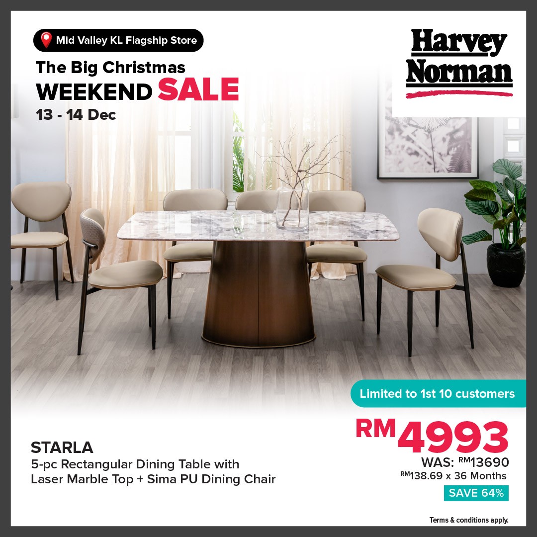 Harvey-Norman-Malaysia-Big-Christmas-Weekend-Sale-9 13–14 December 2025: Harvey Norman Malaysia Big Christmas Weekend Sale: Enjoy Up to 70% Off In-Store and Online at Mid Valley KL
