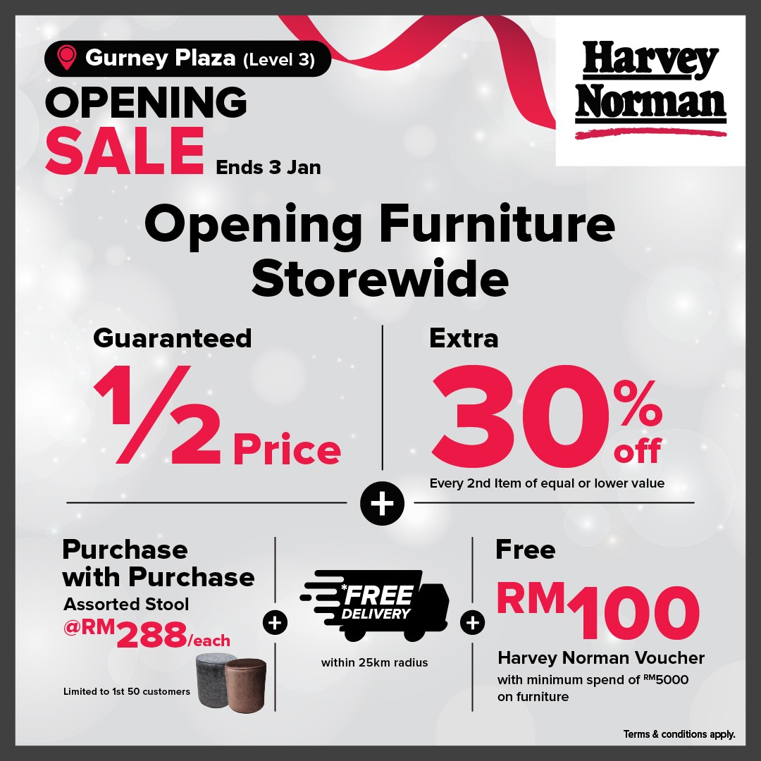 Harvey-Norman-Malaysia-Gurney-Plaza-Opening-Sale-14-1 15 December 2025 – 3 January 2026: Harvey Norman Malaysia Gurney Plaza Opening Sale: Grand Opening Promotion with In-Store and Online Deals on Appliances, Tech and Home Essentials