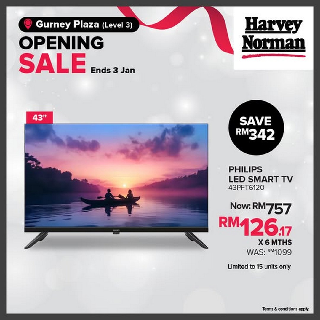 Harvey-Norman-Malaysia-Gurney-Plaza-Opening-Sale-2-1 15 December 2025 – 3 January 2026: Harvey Norman Malaysia Gurney Plaza Opening Sale: Grand Opening Promotion with In-Store and Online Deals on Appliances, Tech and Home Essentials