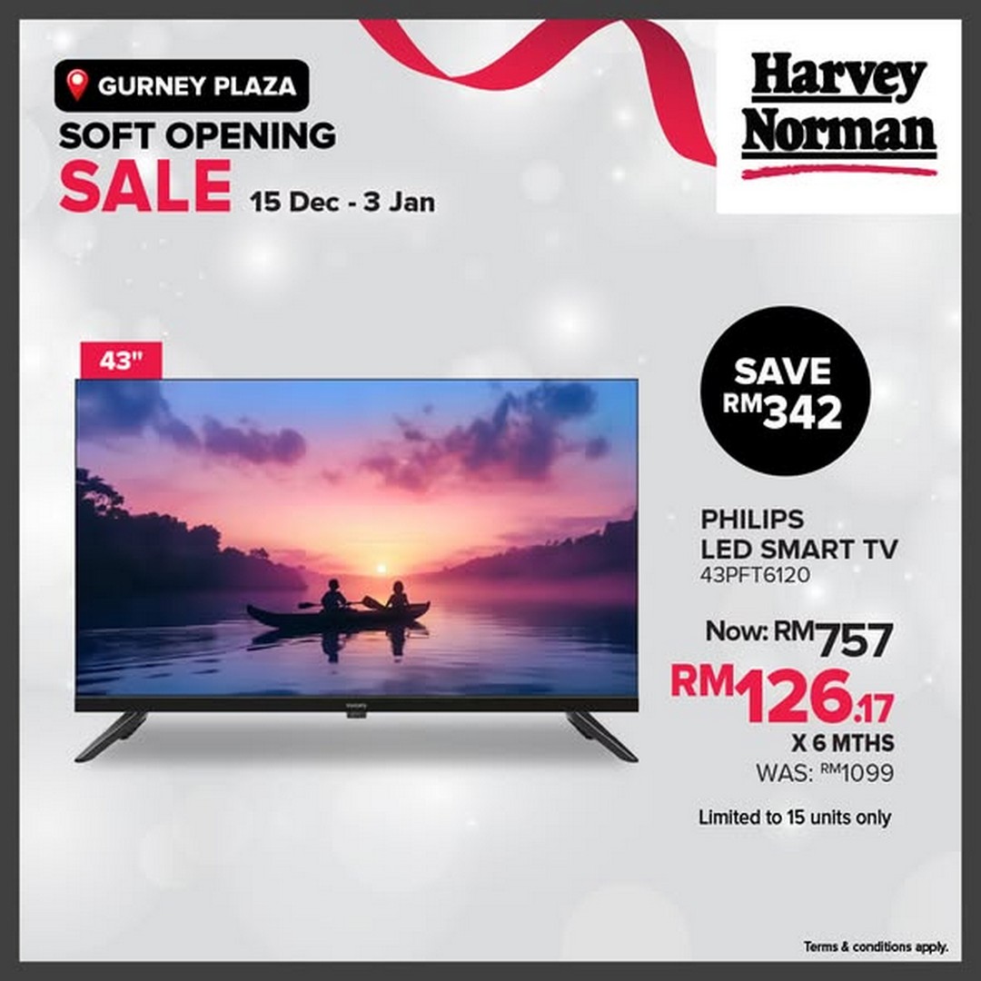 Harvey-Norman-Malaysia-Gurney-Plaza-Opening-Sale-2 15 December 2025–3 January 2026: Harvey Norman Malaysia: Gurney Plaza Opening Sale: Appliances, Tech & Home Essentials Promotion