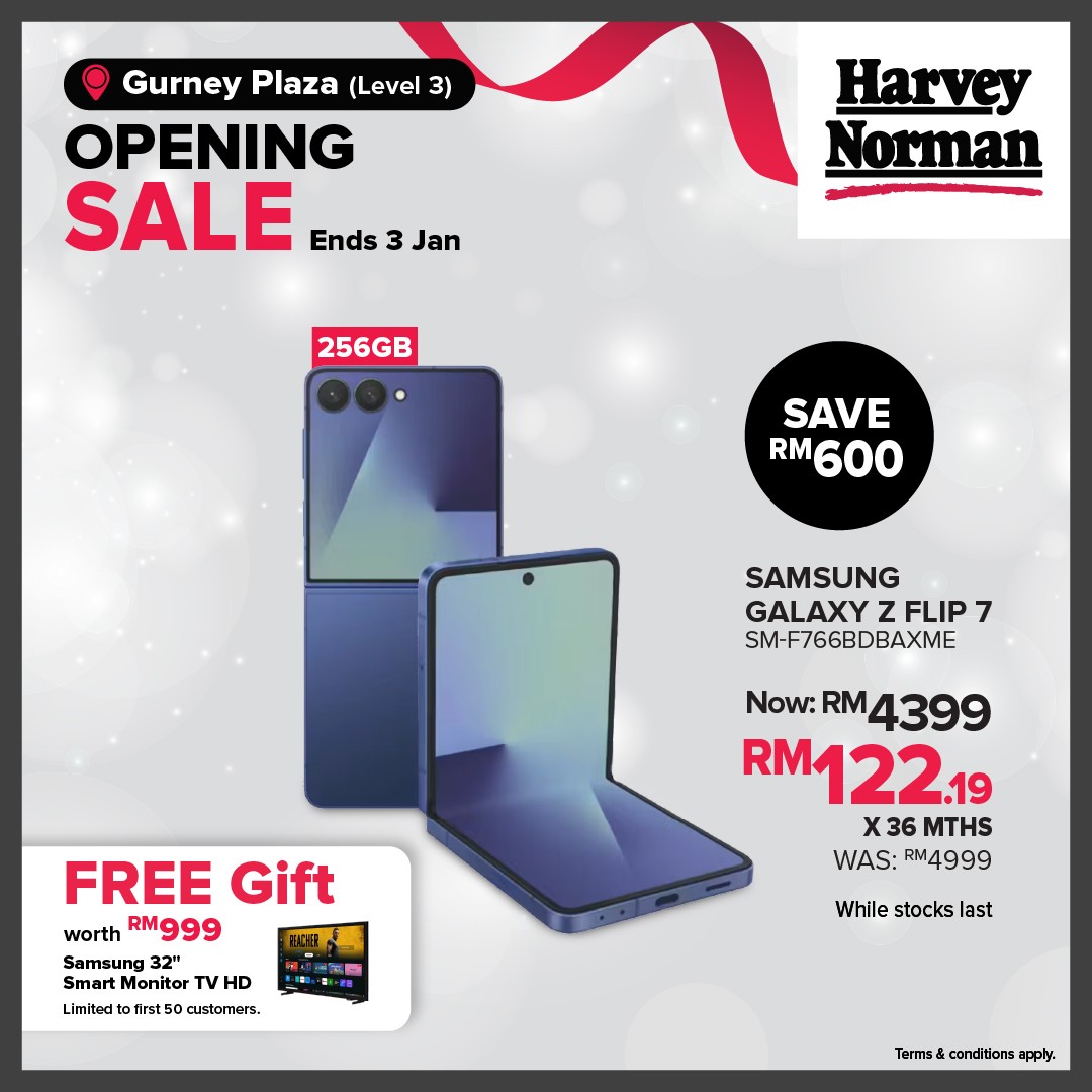 Harvey-Norman-Malaysia-Gurney-Plaza-Opening-Sale-5-1 15 December 2025 – 3 January 2026: Harvey Norman Malaysia Gurney Plaza Opening Sale: Grand Opening Promotion with In-Store and Online Deals on Appliances, Tech and Home Essentials