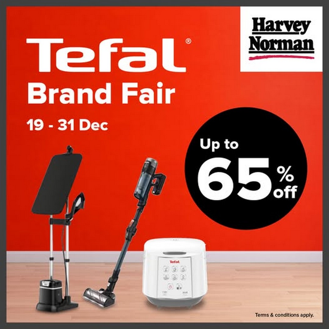 Harvey-Norman-Malaysia-Tefal-Brand-Fair 19-31 December 2025: Harvey Norman Malaysia: Tefal Brand Fair – Big Appliance Sale Up to 65% Off