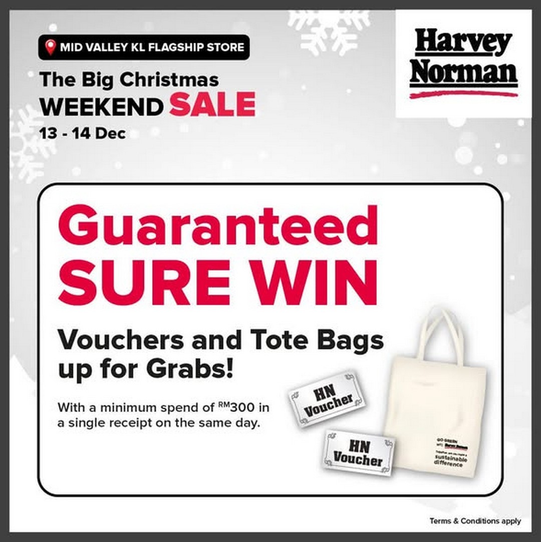 Harvey-Norman-Malaysia-The-Big-Christmas-Weekend-Promotion-2 13-14 December 2025: Harvey Norman Malaysia: The Big Christmas Weekend Promotion at Mid Valley KL
