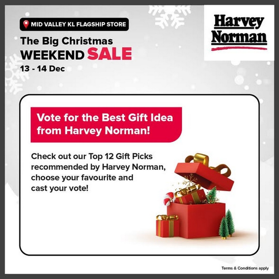 Harvey-Norman-Malaysia-The-Big-Christmas-Weekend-Promotion-3 13-14 December 2025: Harvey Norman Malaysia: The Big Christmas Weekend Promotion at Mid Valley KL