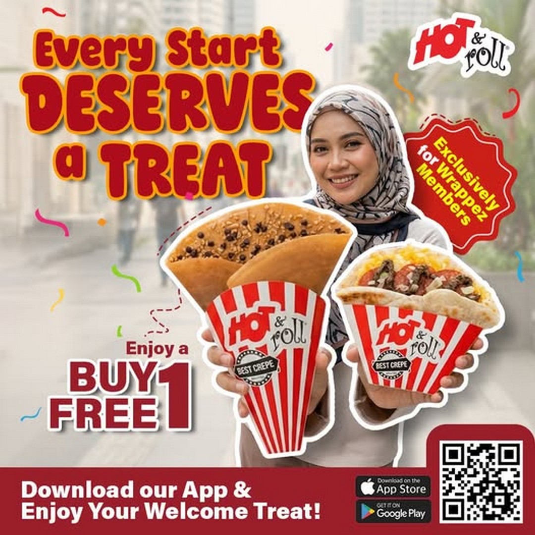 Hot-Roll-Malaysia-Buy-1-Free-1-Wrappez-Member 12 December 2025 onwards: Hot & Roll Malaysia: Buy 1 Free 1 Wrappez Member Exclusive Promotion